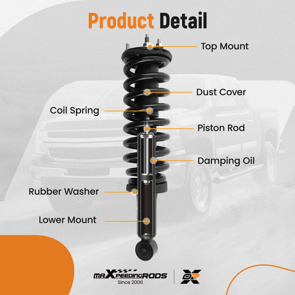 Front Suspension Shock Absorbers compatible for Toyota Sequoia 2001-2007 171348L 171348R