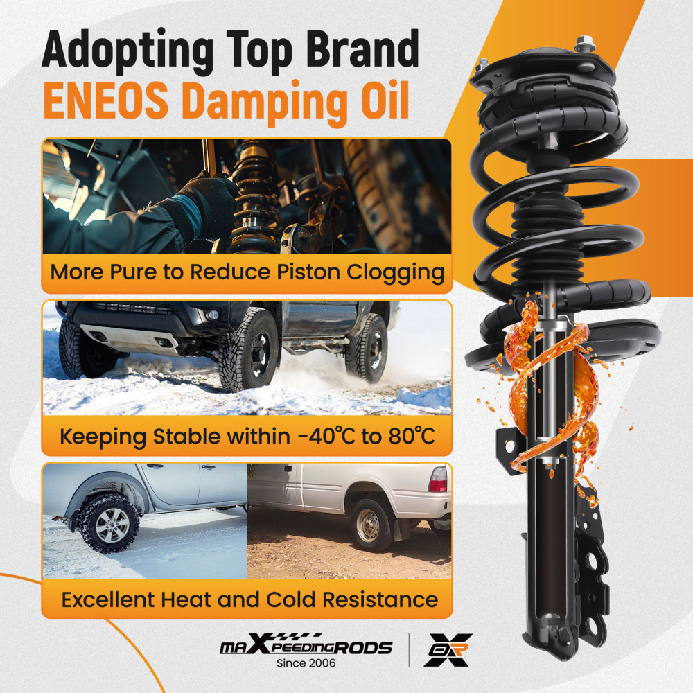 Front Suspension Shock Absorbers compatible for Toyota Avalon 2006-2012 compatible for Camry 2007-2011