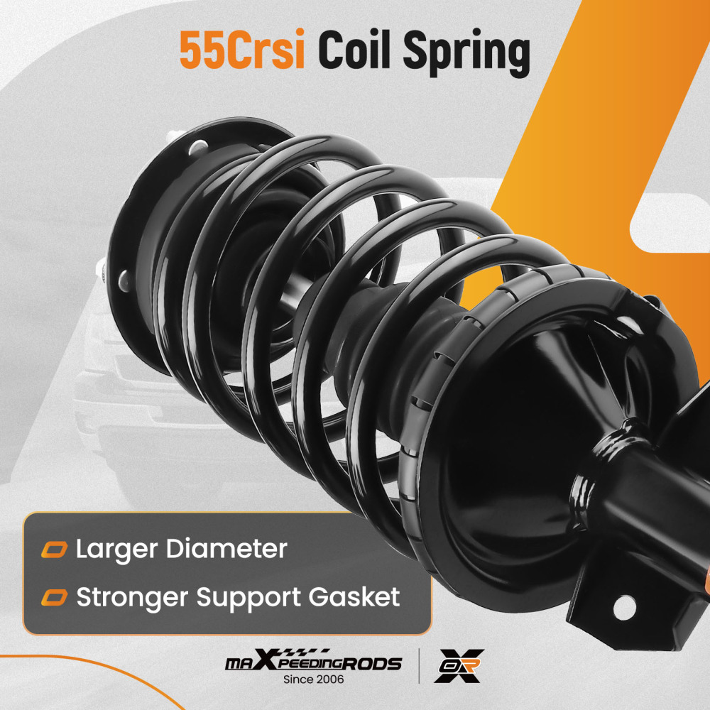 2x Front OE Replacement Shock Struts Assembly compatible for Ford Mustang 2005-2010 BASE/GT 172138