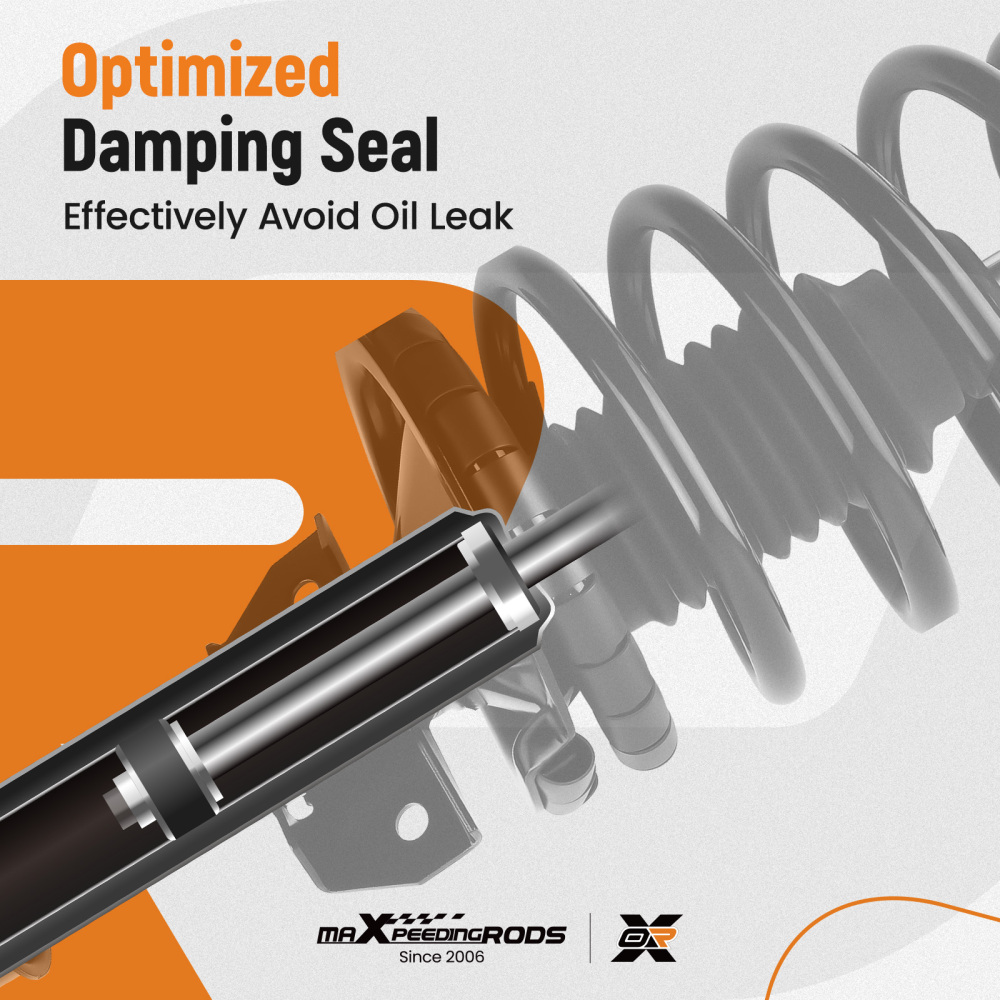 2x Front OE Replacement Shock Struts Assembly compatible for Ford Mustang 2005-2010 BASE/GT 172138