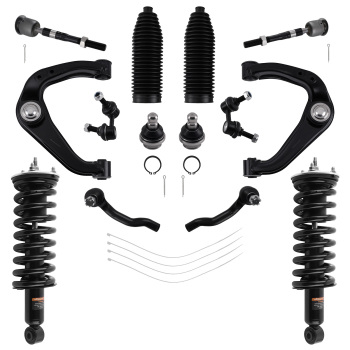 Suspension Front Strut + Control Arms + Sway Bar compatible for Nissan Xterra 2005-2012