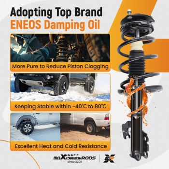 Front Suspension Shock Absorbers compatible for Toyota Camry Solara compatible for Lexus ES330 2004-2006
