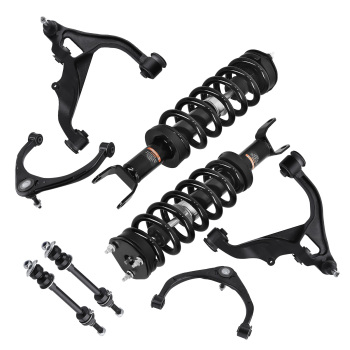 Front Struts w/ Coil Spring Control Arms Assembly compatible for Ram 1500 2013 - 2018 4WD