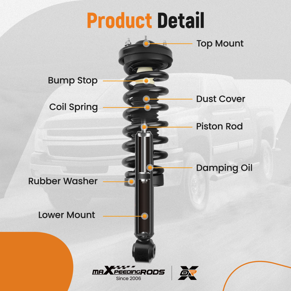 Compatible for Ford F-150 2009-2013 maXpeedingrodss Strut Assembly