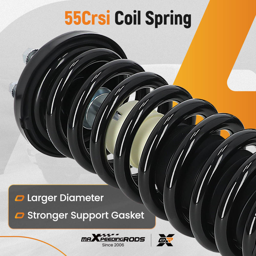 2x Front Struts w/Coil Springs Assembliy compatible for Honda Accord 2003 2004 2005-2007