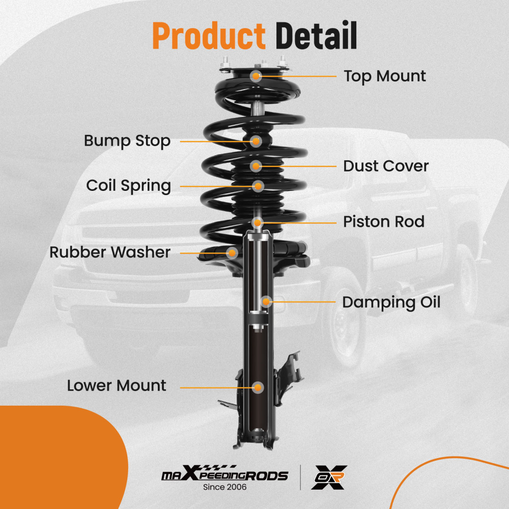 Front Suspension Shock Absorber compatible for Nissan Sentra 2002-2006 BASE/S/SE-R 172106