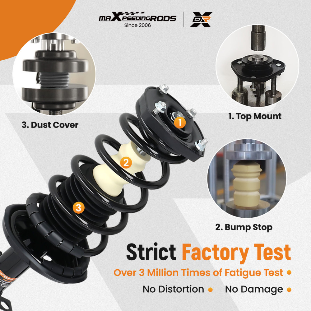 Rear OE Replacement Suspension Shock Absorber compatible for Toyota Corolla 1993-2002 compatible for GEO Prizm 1993-1997