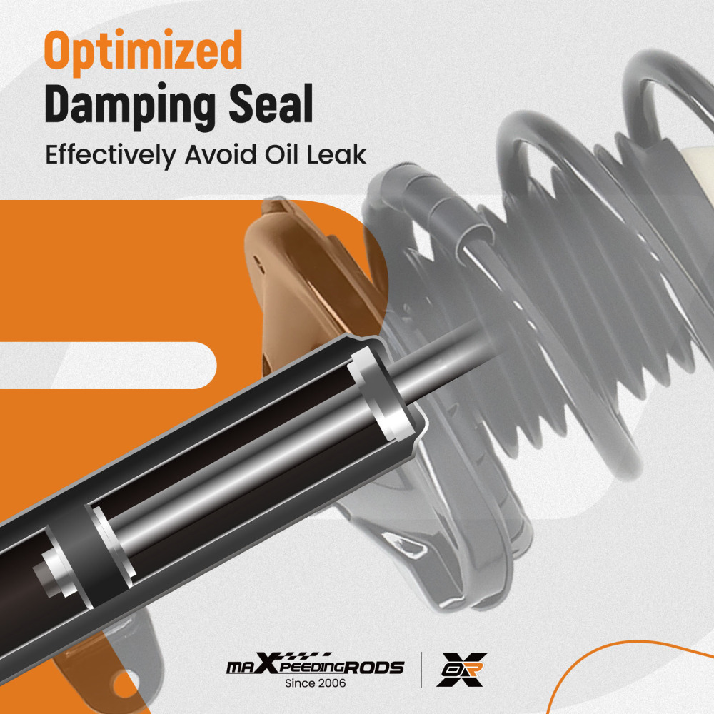 Rear OE Replacement Suspension Shock Absorber compatible for Toyota Corolla 1993-2002 compatible for GEO Prizm 1993-1997