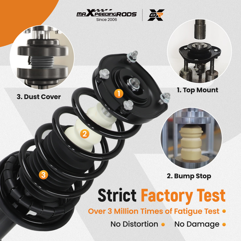 Front Rear Struts Spring Assembly for 1993-2002 compatible for Toyota Corolla Chevy Geo Prizm