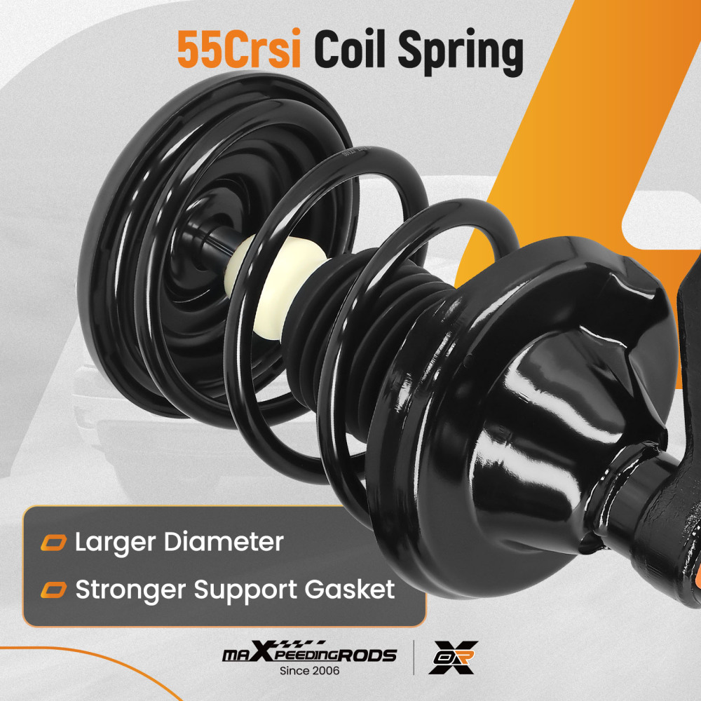 Front Struts w/ Coil Springs compatible for Honda Civic 2003-2005 SI/LX/EX/DX Sedan/Coupe