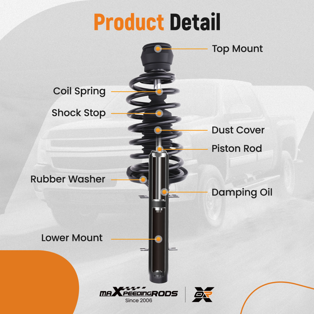 2x Jambe de Suspension Amortisseur Avant compatible pour VW GOLF 4Variant 1J 1997-2008