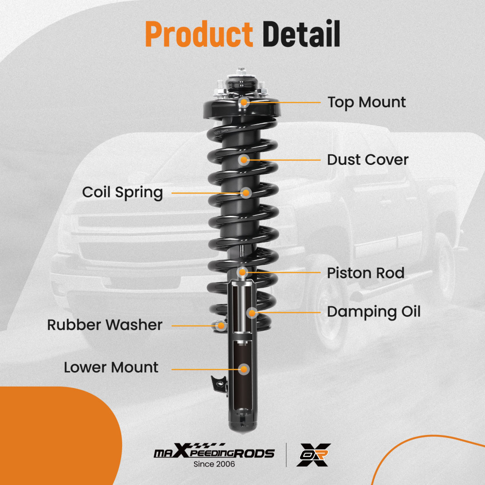 Compatible For Honda Civic 1992-1995 Maxpeedingrods OE Replacement Strut Assembly