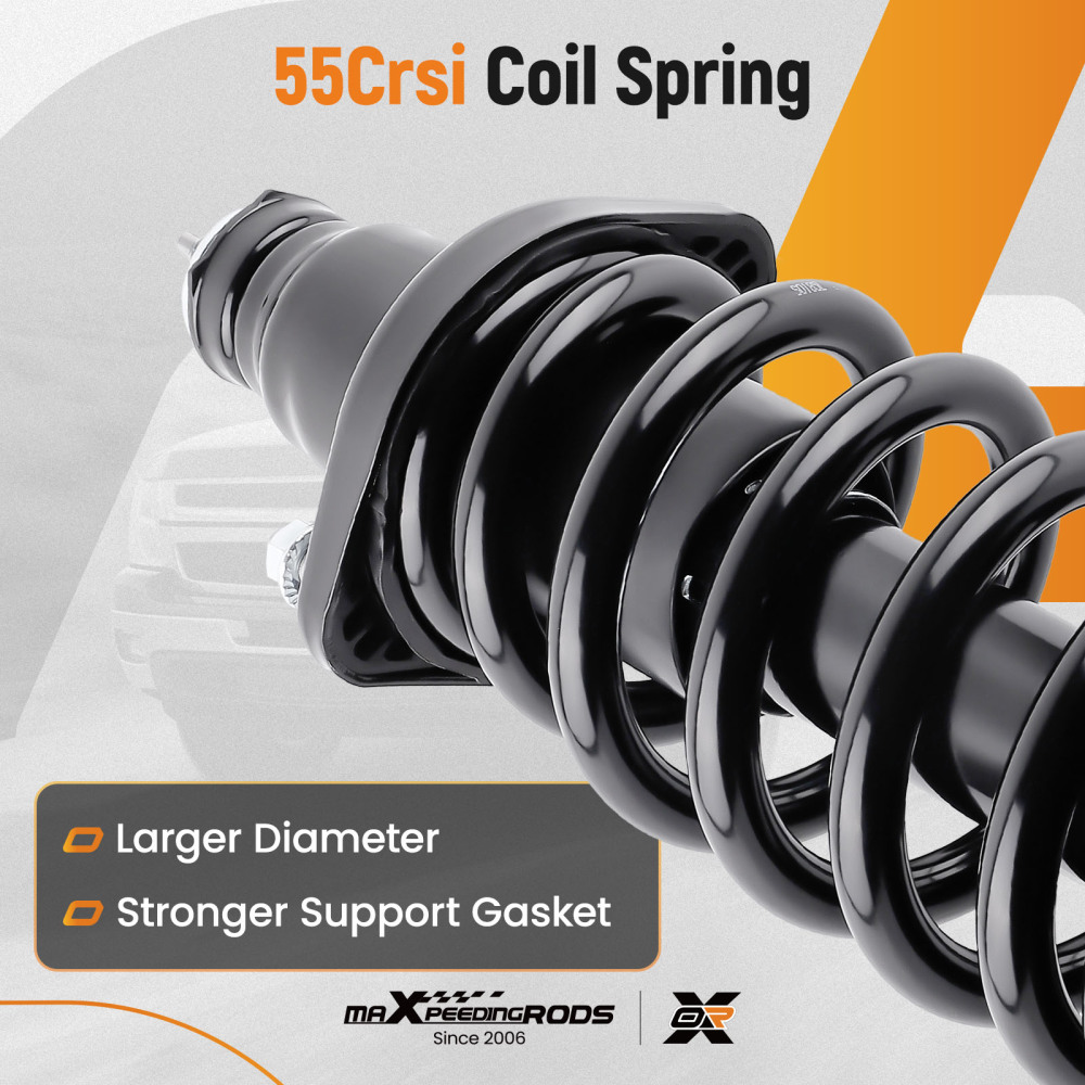 2pcs Rear Complete Strut w/SpringMounts Assembly compatible for Honda CR-V 2000-2006