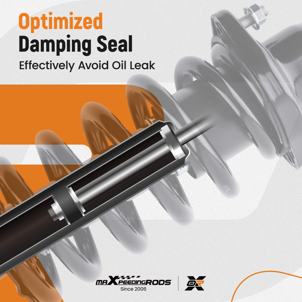 2pcs Rear Complete Strut w/SpringMounts Assembly compatible for Honda CR-V 2000-2006