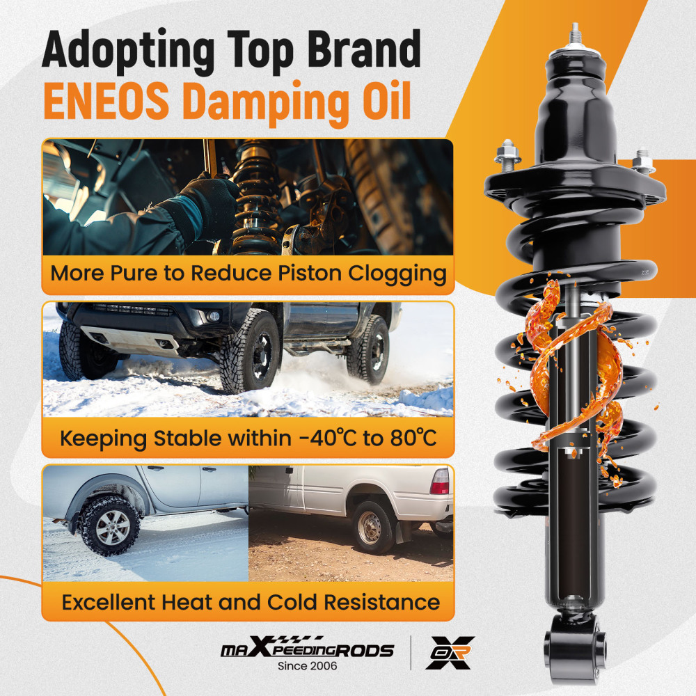 Rear Struts w/Coil Spring Sway Bar Links Kit for 2002-2006 compatible for Honda CR-V 171380L