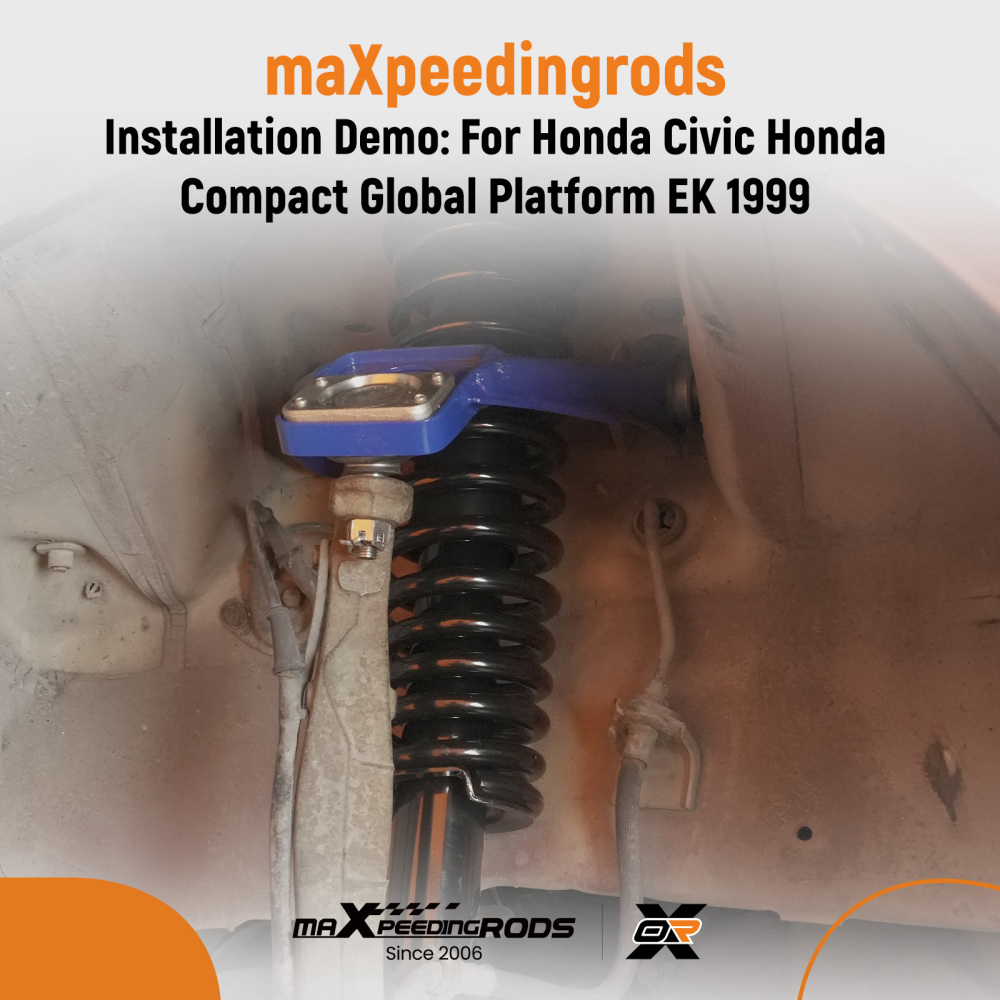 Front Strut w/ Coil Spring Suspension Set Compatible For Honda Civic DX/EX/HX 1996-2000