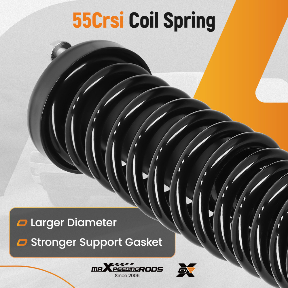 Front Strut w/ Coil Spring LeftRight For 1996-2000 compatible for Honda Civic DX/EX/HX Sedan