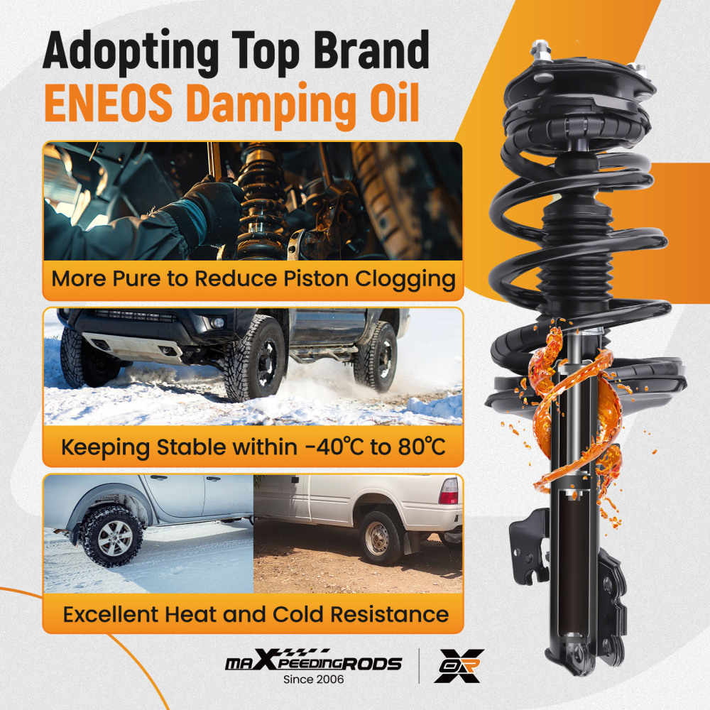 Front Suspension Shock Absorbers For 2002-2003 compatible for Toyota Camry Lexus ES300 2332368R