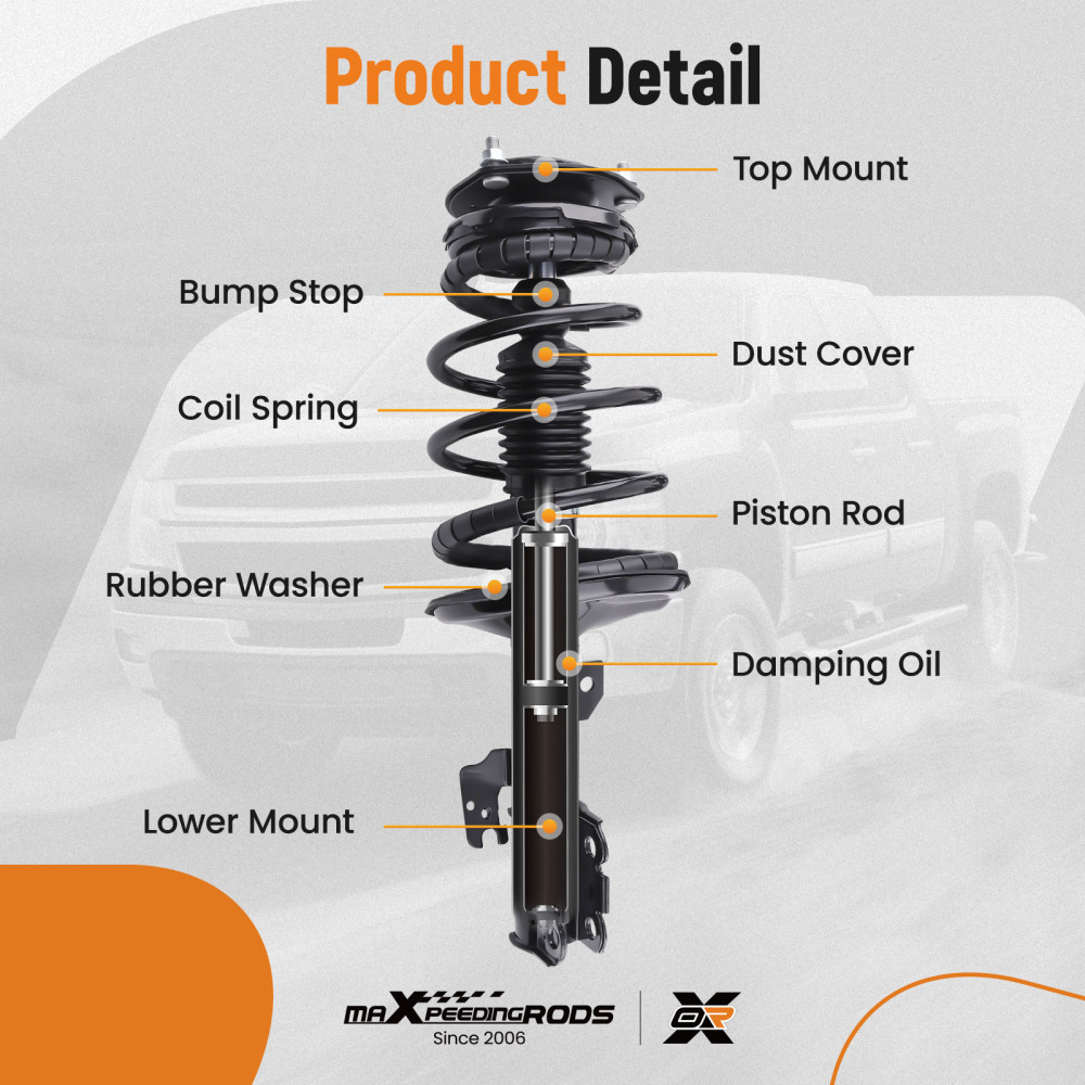 Front Suspension Shock Absorbers For 2002-2003 compatible for Toyota Camry Lexus ES300 2332368R
