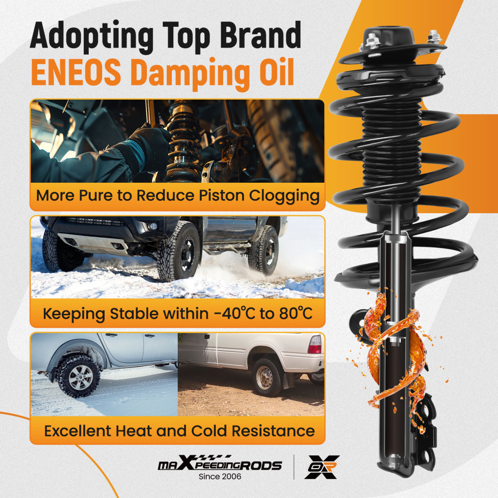 Front Suspension Shock Absorbers compatible for Toyota Sienna 1998-2001 2003 171437 171438