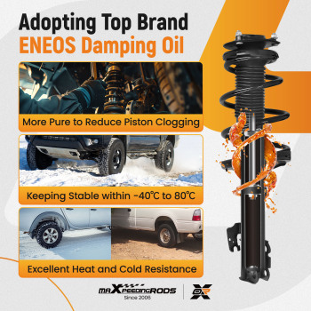 Front Suspension Shock Absorbers compatible for Toyota Highlander 2004-2007 3.3LITER V6 AWD