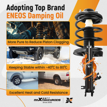 Front Struts w/ Coil Springs Assembly compatible for Nissan Maxima 2004 2005 2006 2007 2008