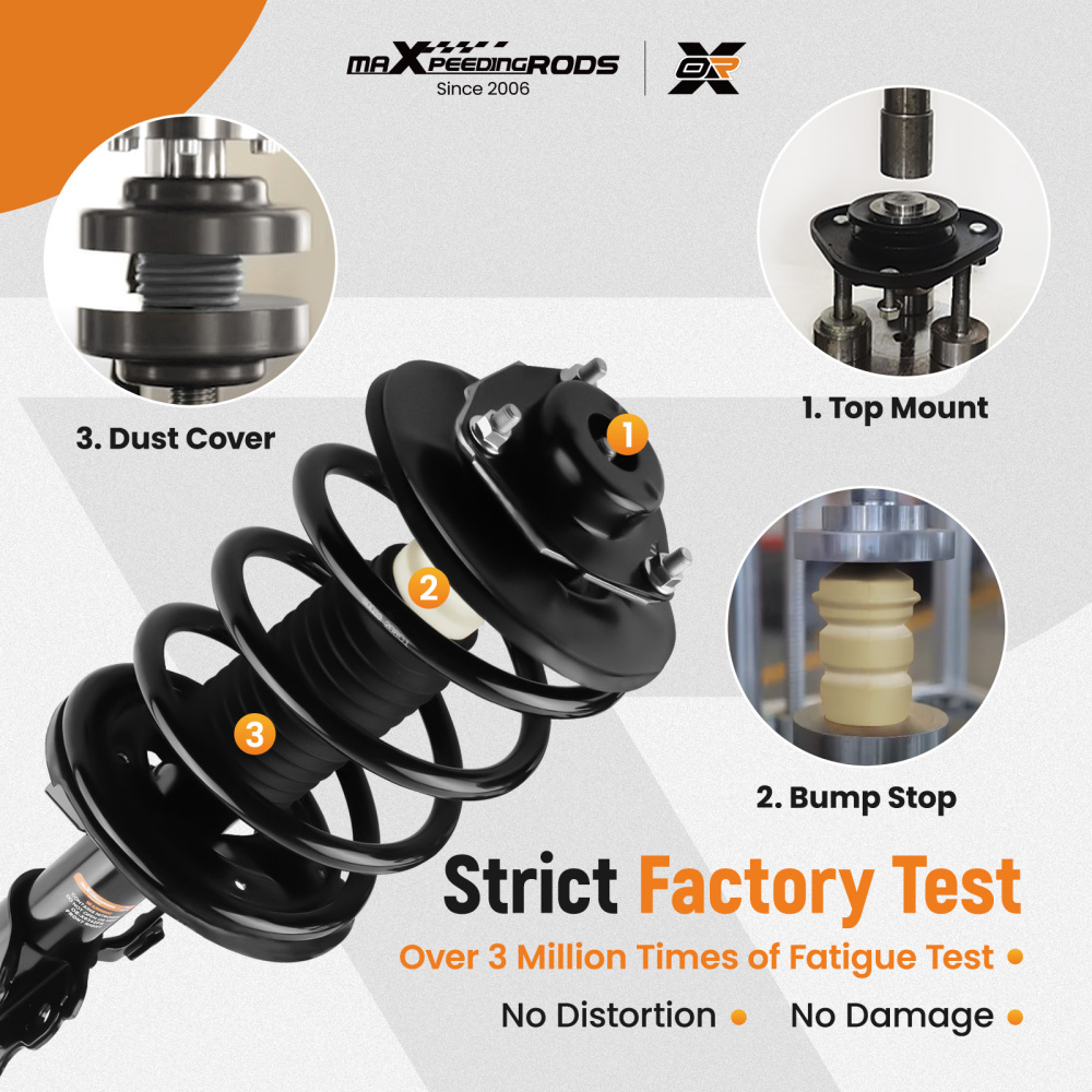 Front Struts w/ Coil Springs Assembly compatible for Nissan Maxima 2004 2005 2006 2007 2008