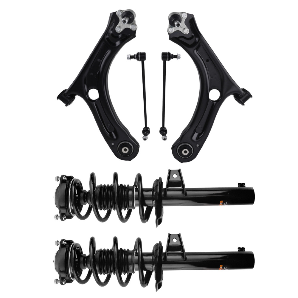 Front Strut Coil Spring Control Arms Assembly compatible for VW Beetle 2012-2017 TDI GSR
