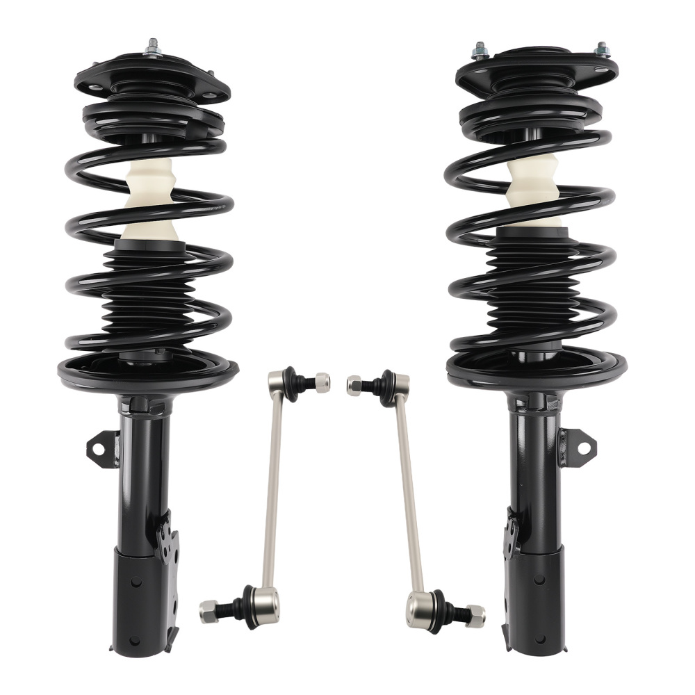 Set 4 Front Struts W/ Spring Assembly W/ Sway Bar Kit compatible for Toyota Prius 2004-2009
