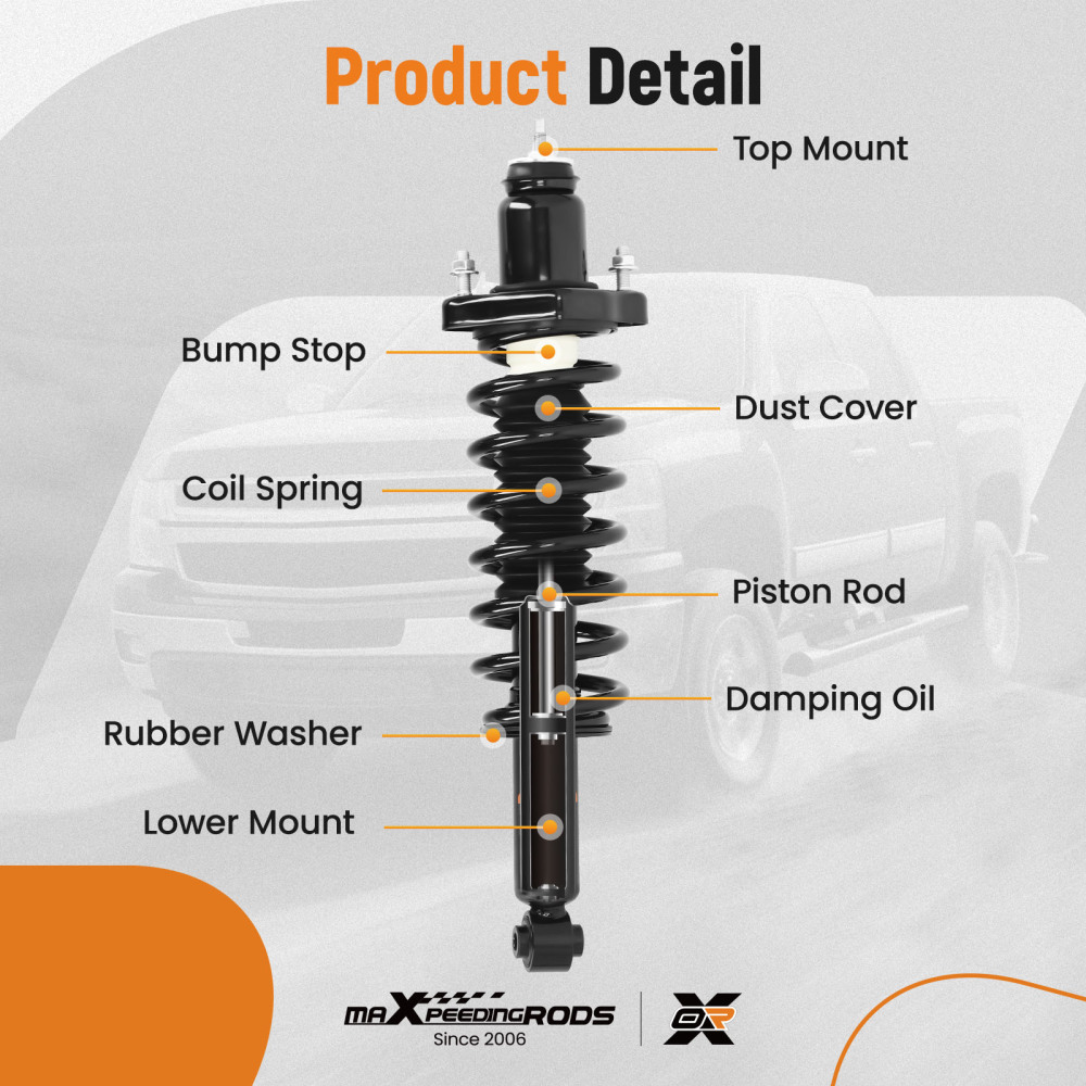 Rear Suspension Shock Absorber compatible for Dodge Caliber compatible for FWD EXPRESS 2007-2010 2011 2012