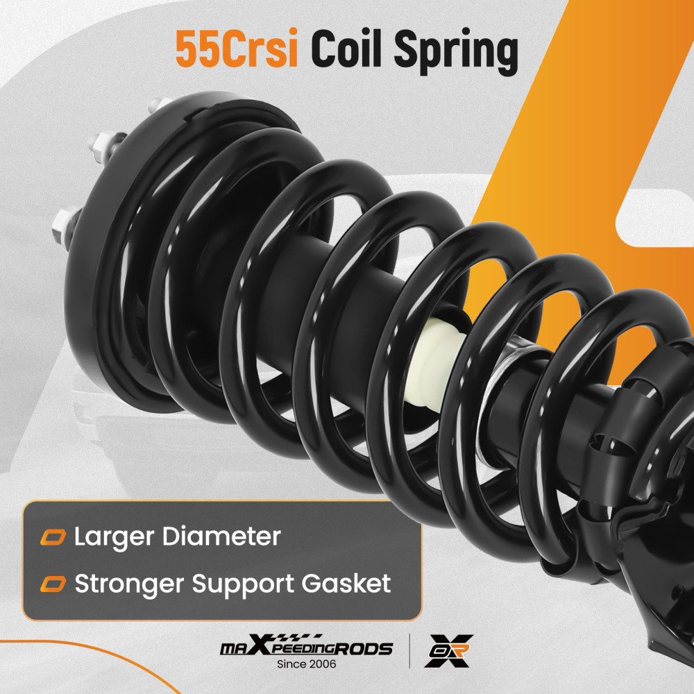 2pcs Front Struts w/Coil Spring Assembly compatible for Honda Accord 2008-2012 3.5L V6