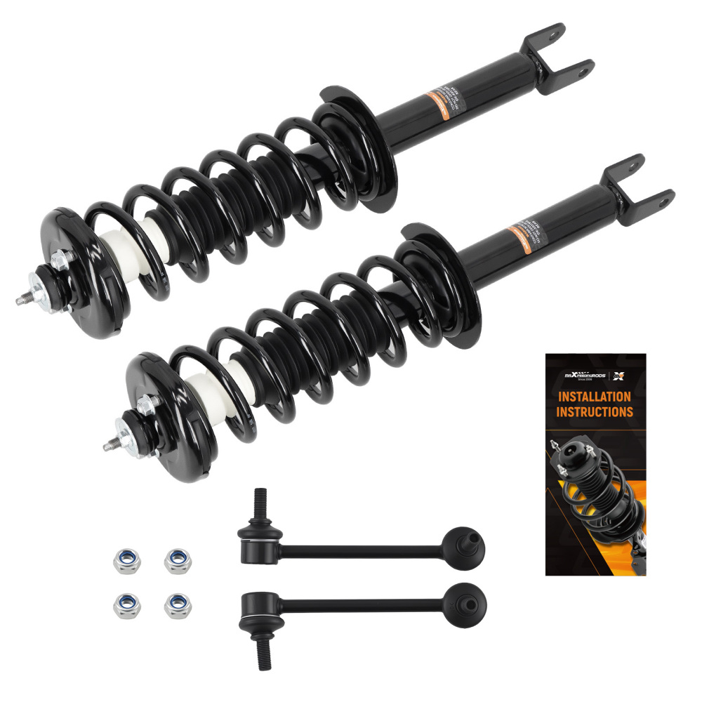 4x Rear Struts + Sway Bar Links compatible for Honda Accord 2008-2012 2.4L 3.5L Sedan/Coupe