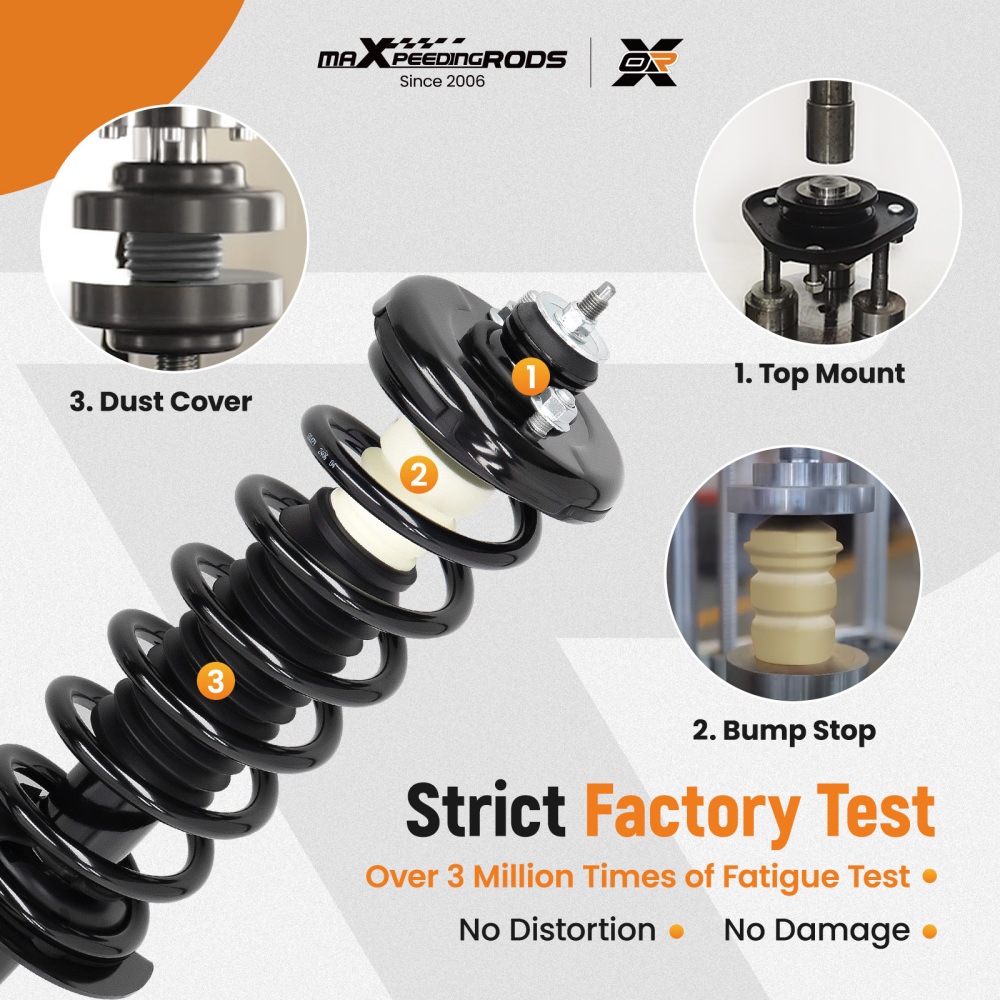 4x Rear Struts + Sway Bar Links compatible for Honda Accord 2008-2012 2.4L 3.5L Sedan/Coupe