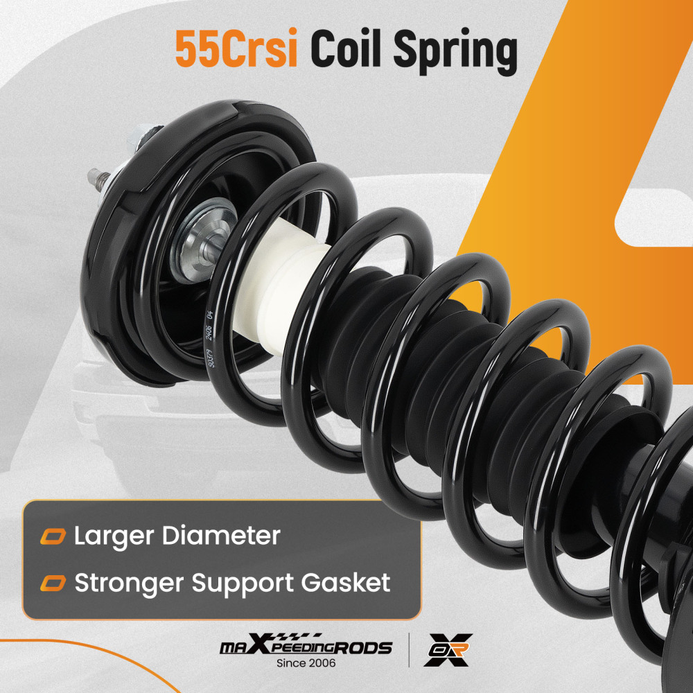 4x Rear Struts + Sway Bar Links compatible for Honda Accord 2008-2012 2.4L 3.5L Sedan/Coupe