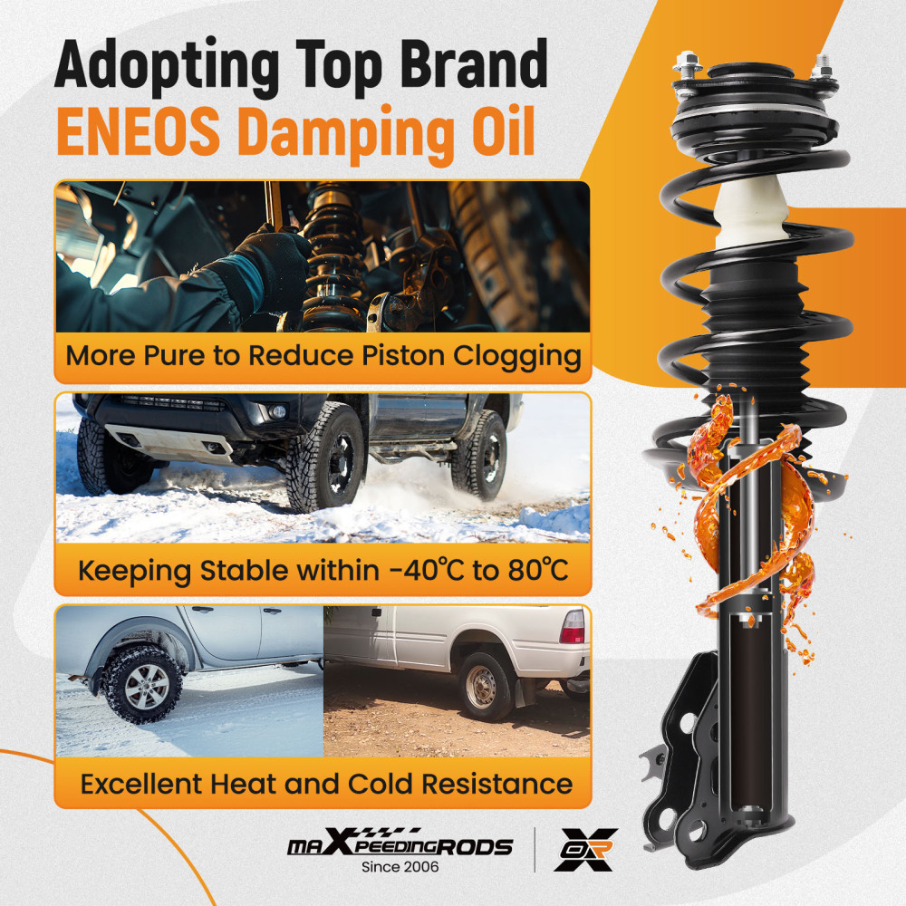 Compatible For Honda Civic compatible for Acura CSX 2006-2011 Maxpeedingrods OE Replacement Strut Assembly