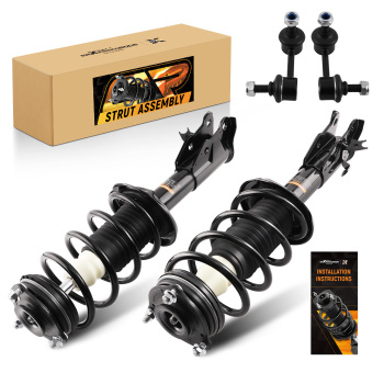 4x Front Complete Struts Sway Bar Links Kit for 2006-2011 compatible for Honda Civic compatible for Acura CSX