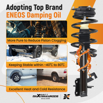 Front Suspension Shock Absorber compatible for Nissan Sentra 2007-2011 2012 BASE/S/SL/SR