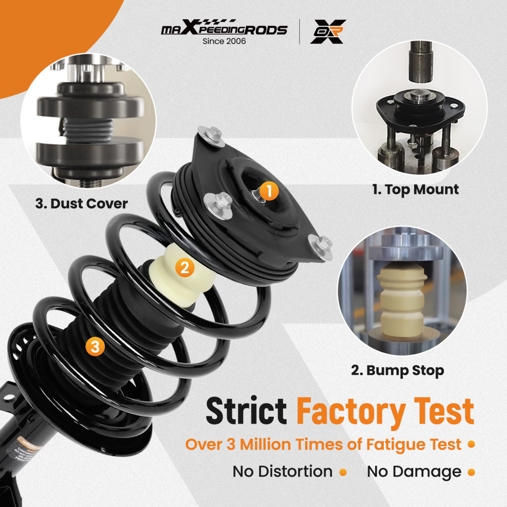 Front Suspension Shock Absorber compatible for Nissan Sentra 2007-2011 2012 BASE/S/SL/SR