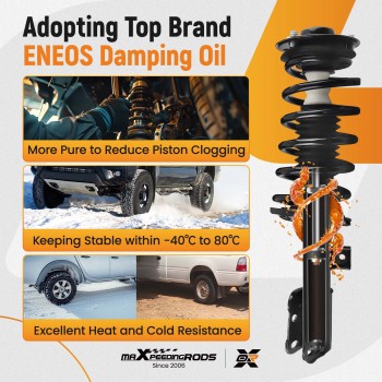 Front Struts w/ Coil Springs for 2007-2017 compatible for Chevy Equinox GMC Terrain 172527