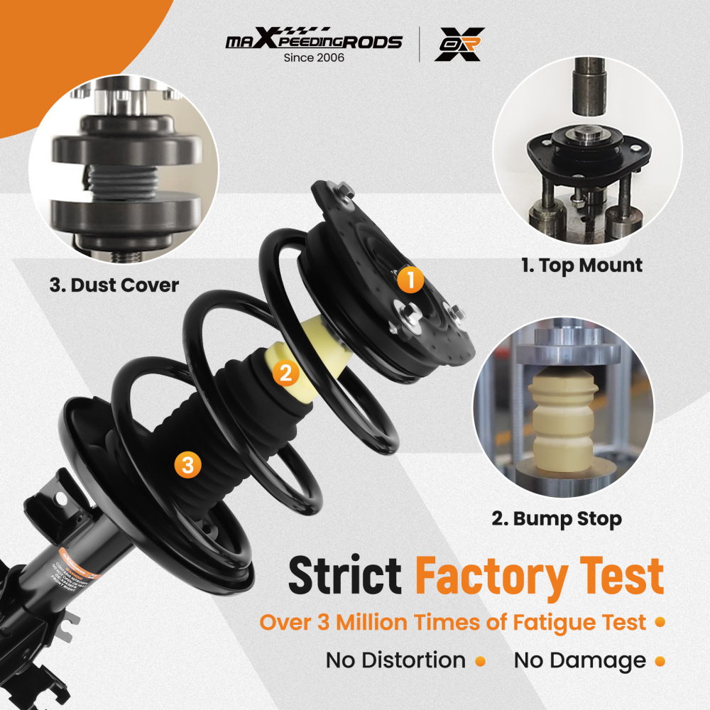 Front Suspension Shock Absorbers compatible for Nissan Altima 2007-2013 BASE/SL/S/SR SEDAN