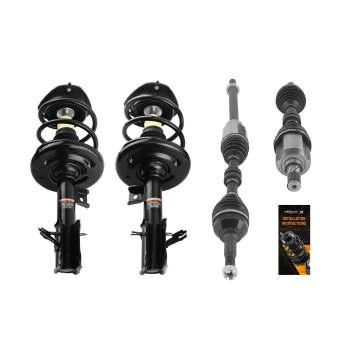 Front Driver Passenger Strut CV Axles compatible for Nissan Altima 2007-2013 Auto CVT Trans