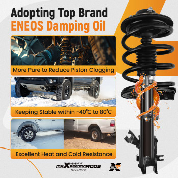 Front Suspension Shock Absorber Assembly compatible for Nissan Altima 2002-2006 2.5LITER L4