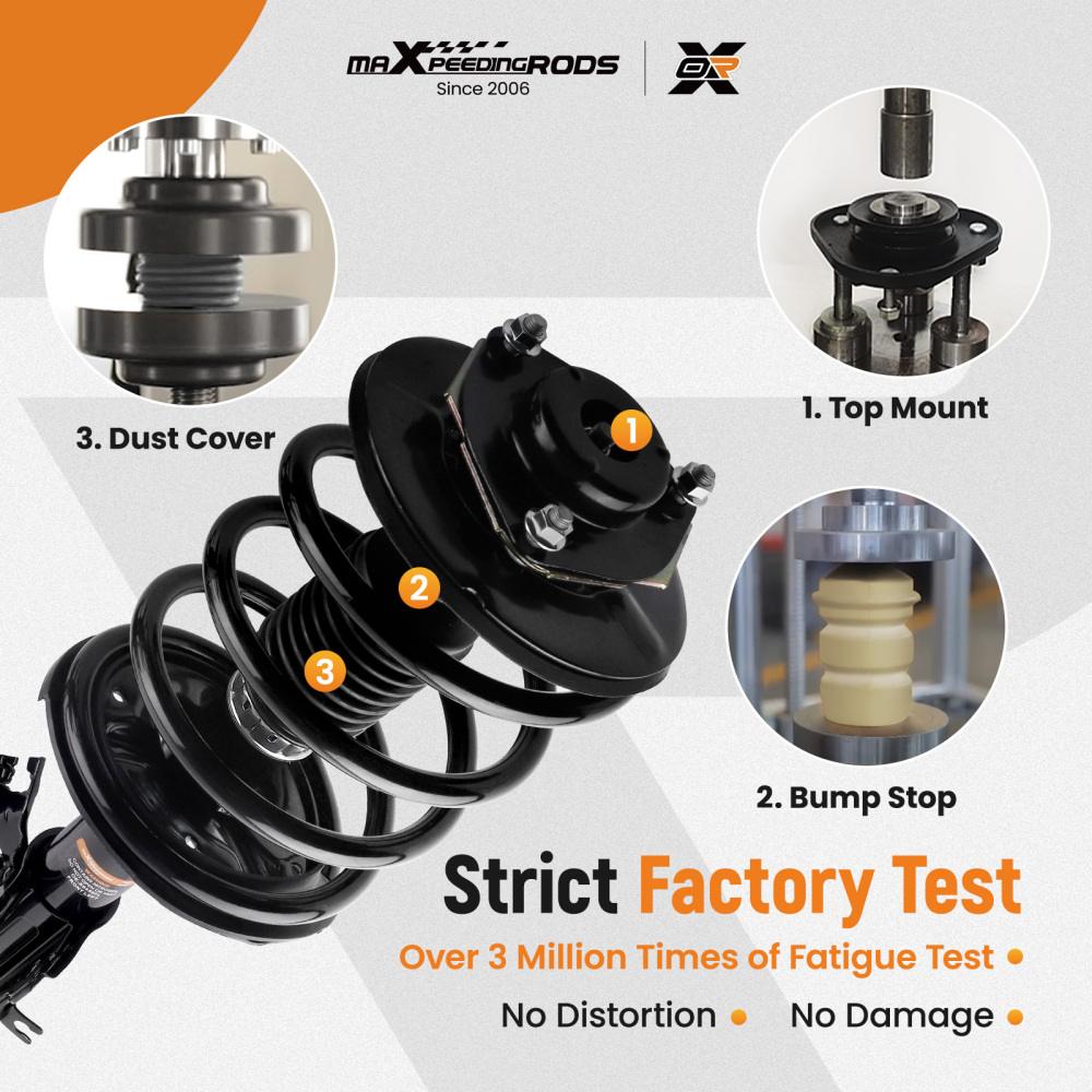 Front Suspension Shock Absorber Assembly compatible for Nissan Altima 2002-2006 2.5LITER L4