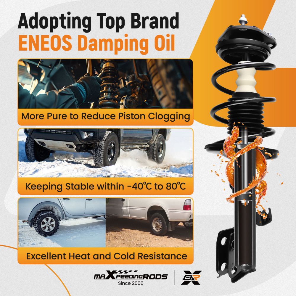 Front Suspension Shock Absorbers compatible for Toyota Corolla 2009-2013 1.8LITER L4 472598