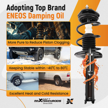 Front Suspension Shock Absorber compatible for Toyota Corolla 2009-2012 2.4 LITER L4 572597