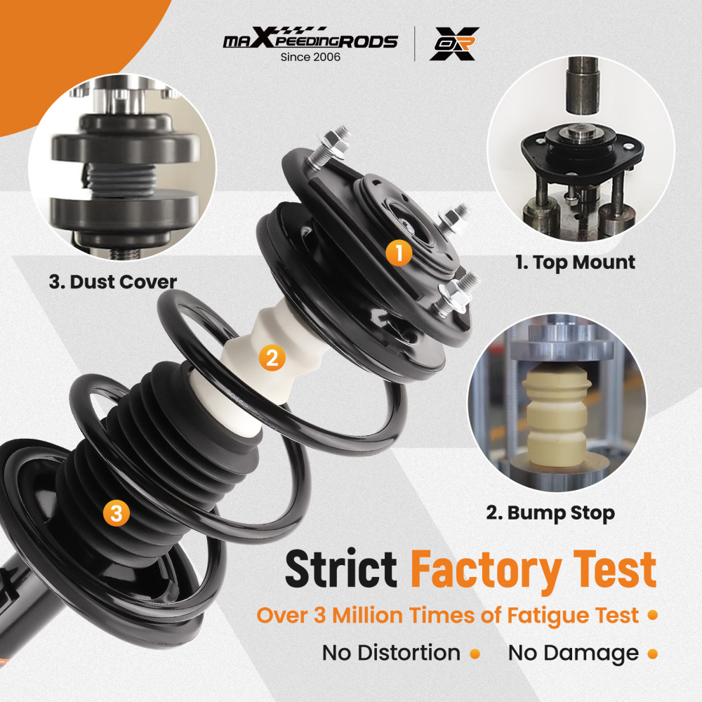 Front Suspension Shock Absorber compatible for Toyota Corolla 2009-2012 2.4 LITER L4 572597