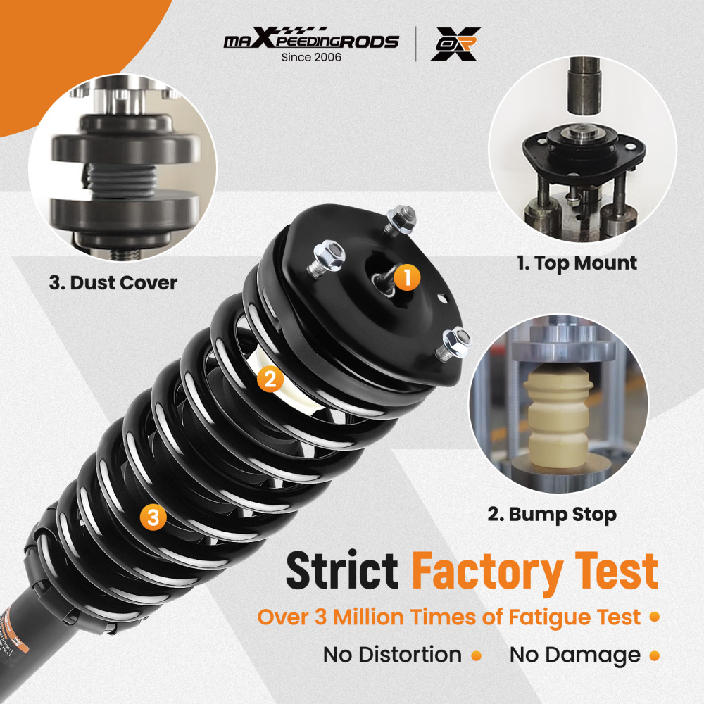 2x Front Shock Struts Assembly compatible for Ford Fusion compatible for Mercury Milan 2010-2012