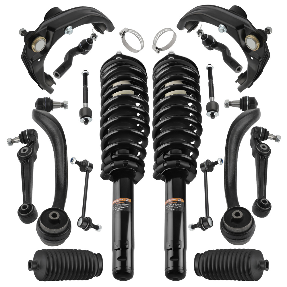 16x Front Struts w/ Control Arms Kit for 2010 2011 2012 compatible for Ford Fusion Milan 2.5L