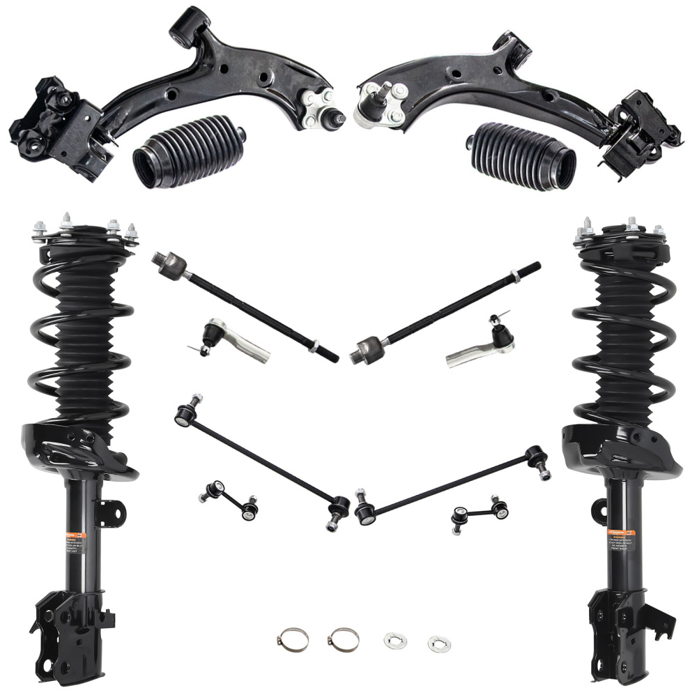 Front Struts Control Arms Sway Bars Kit for 2007-2011 compatible for Honda CR-V 2.4L EX EX-L LX