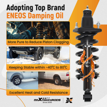 2PCS Rear Struts w/ Coil Spring Assembly for 2007 2008 2009 2010 2011 compatible for Honda CR-V